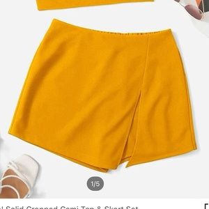 Yellow Shein Skort
